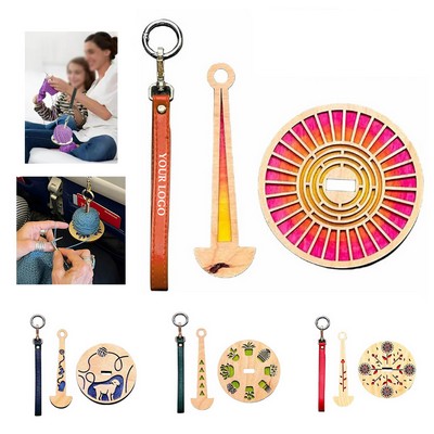 Wooden Portable Wrist Yarn Holder