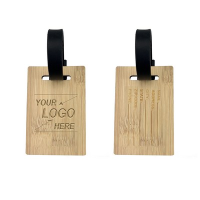 Wooden Travel Luggage Tag