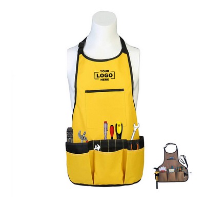 Utility Garden Apron with Multiple Pockets.