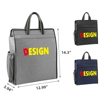 Oxford Zippered Document Bag