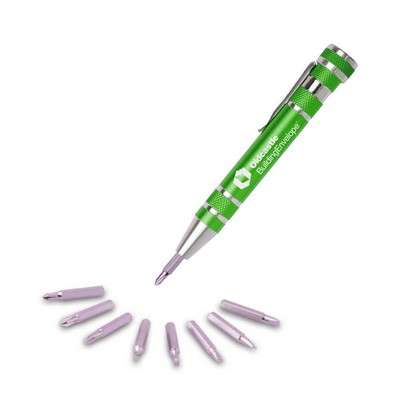Green Pen Shaped Screwdriver Set