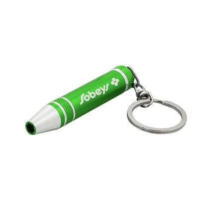 Green Keychain Screwdriver Set