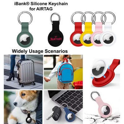 Promotek iBank® Silicone Keychain compatible with AIRTAG