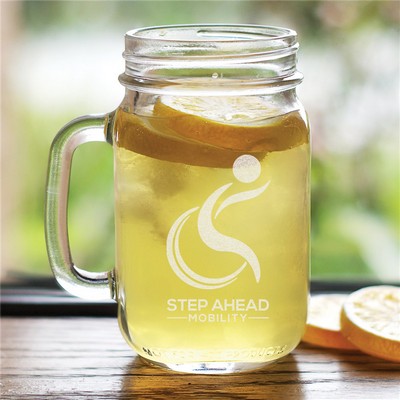 Engraved Corporate Mason Jar
