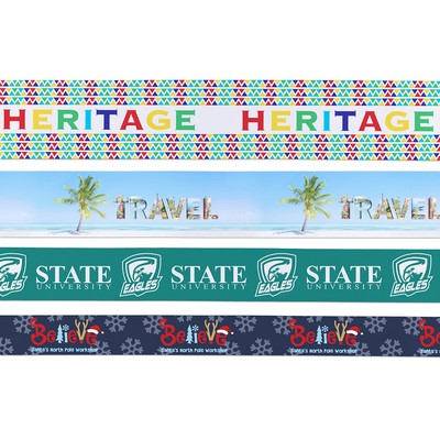 12" Badge Satin Ribbon - 100yd Roll - Sublimation