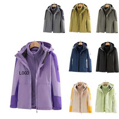 3" 1 Trendy Couple Outdoor Skiing Detachable Assault Suit