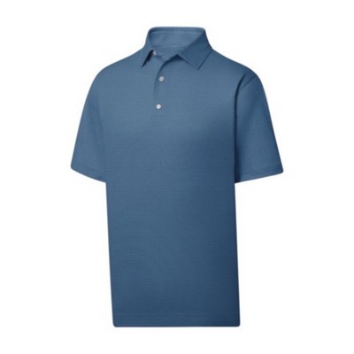 FootJoy® Microfeeder Stripe Lisle Polo Shirt - Athletic Fit