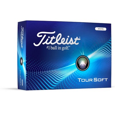 Titleist Tour Soft Logo Golf Balls - 1 Dozen/1 Pole