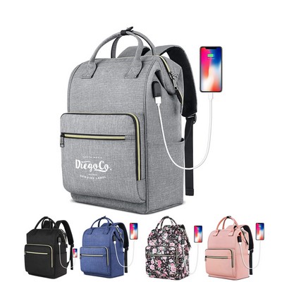 Travel Backpack With USB Charging Port