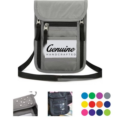 RFID-Blocking Neck Wallet