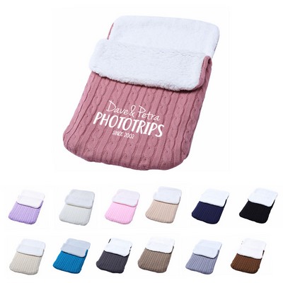 Acrylic Baby Blanket with Fleece Lining