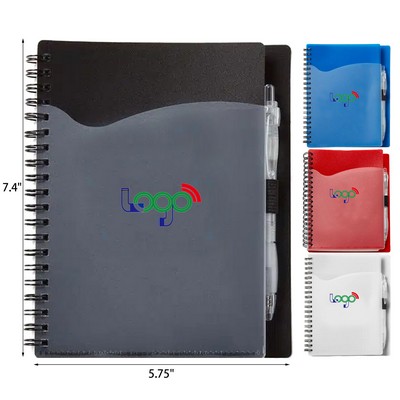 Notebook with Built-in Storage Slot