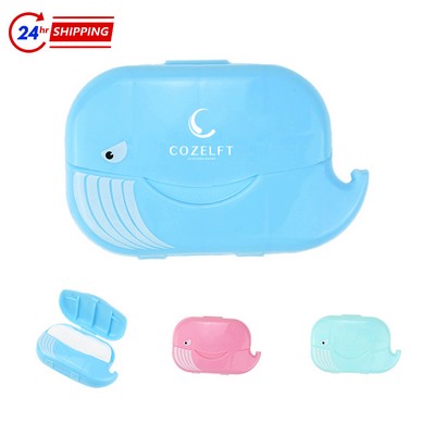 Whale-Shaped Disposable Soap Flake Box