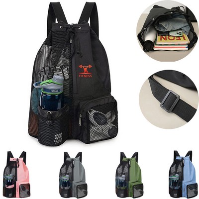 Mesh Drawstring Backpack