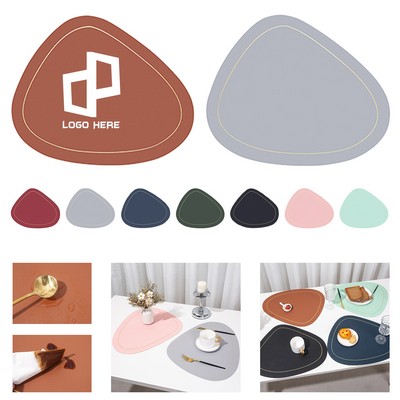 Oval Pu Leather Placemats