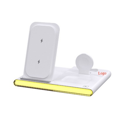 4-In-1 Wireless Desk Charger W/ Pen Holder