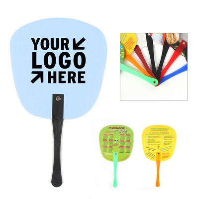 Custom Printed Advertising PP Hand Fans
