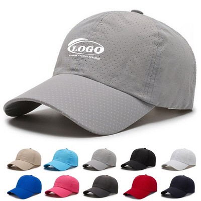 Quick Dry Perforated Breathable Sports Cap