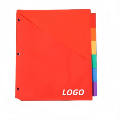 Binder Dividers With Tabs And Pockets 6 Pack