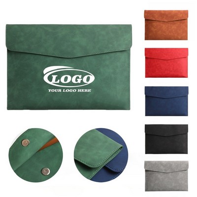 A4 Leather Business Document Bag