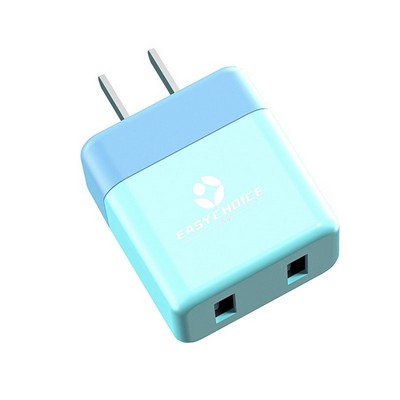 Two Tone Dual-Port USB Charger