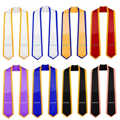 72"L Unisex Adult Plain Graduation Stole