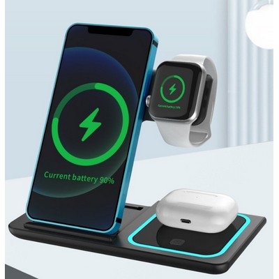 Foldable 3 in 1 Wireless Charger