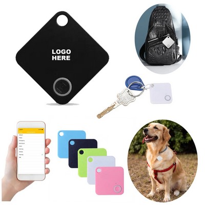 Smart Key Finder Square GPS Tracking Tag Pet Tracker Anti-Lose Device