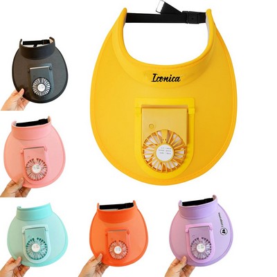 Sun Visor Hats with Fan