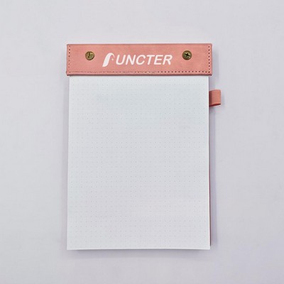 A5 Notepad Dotted Pages W/ Pen Sleeve