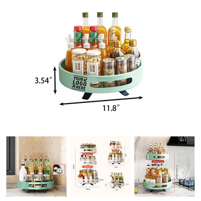 360 Degree Steel Rotary kitchen Spice Rackseasoning