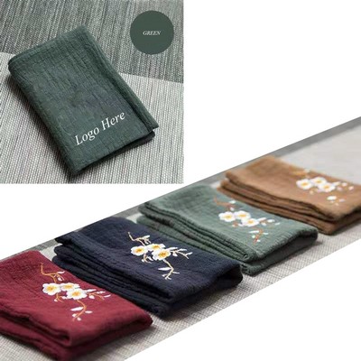 Eco-Friendly Custom Print Cotton Linen Tea Towel