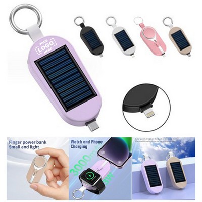 3000 mAh Solar Mini 2" 1 Keychain Charger
