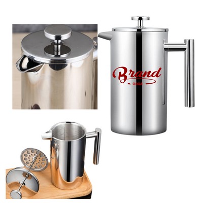 12 oz Stainless Steel French Press Coffee Maker