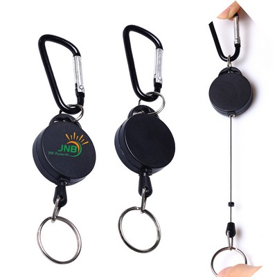 Retractable Keychain with Wire Rope