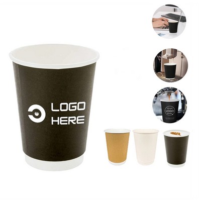 12Oz Hot/Cold Paper Cups With Double Wall Design