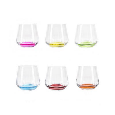 Colorful Glass Drinking Cup – 13 oz