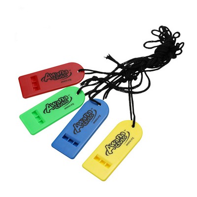 Plastic Flat Whistle