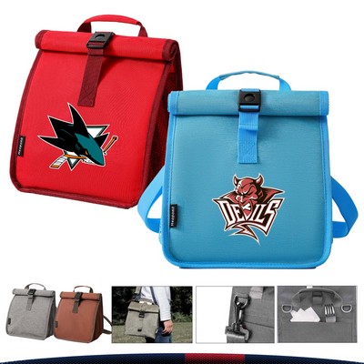 Zynor Foldable Roll-Top Insulated Lunch Bag