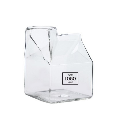 12 Oz. Milk Carton Glass
