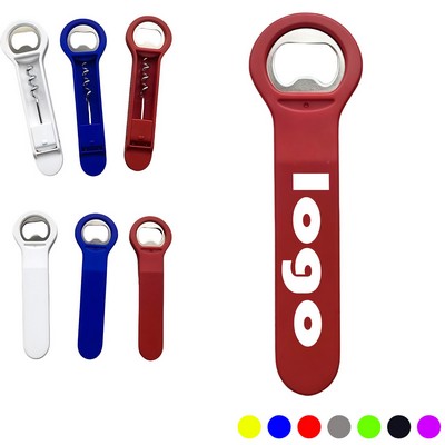 3-in-1 Multi-Function Bottle Opener - Wine Corkscrew Opener, Beverage Can Opener, and Plastic Beer B