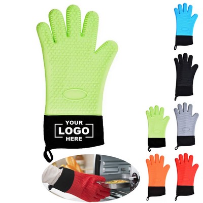 Cotton Lined Silicone Oven Gloves