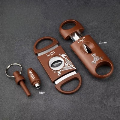 3 Pieces Portable Guillotine Cigar Cutter Set