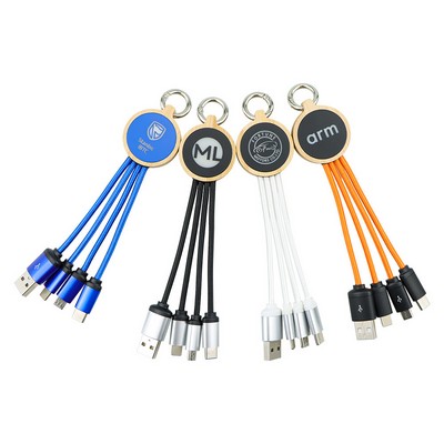 Bamboo 3-in-1 Lighted Charging Cable