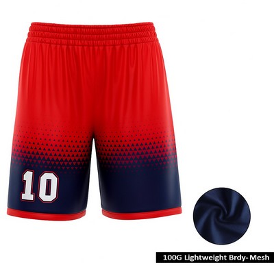 Short-Length Basketball Shorts Sublimated (Multiple Fabric)