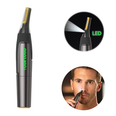 Custom Portable Nose Hair Trimmer Electric Removal Shaver with Light