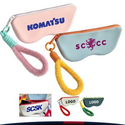 Lunro Silicone Zipper Glasses Case