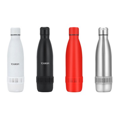 Insulated Bottle With Bluetooth Speaker