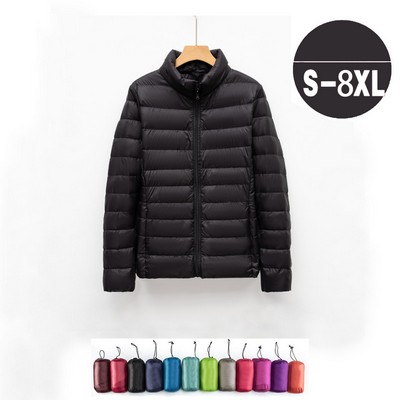 Womens Puffer Lightweight Stand Jacket