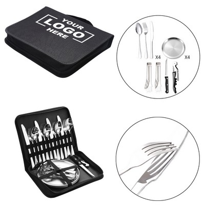 Flatware Organizer Cutlery Set Stainless Steel Includes Flatware